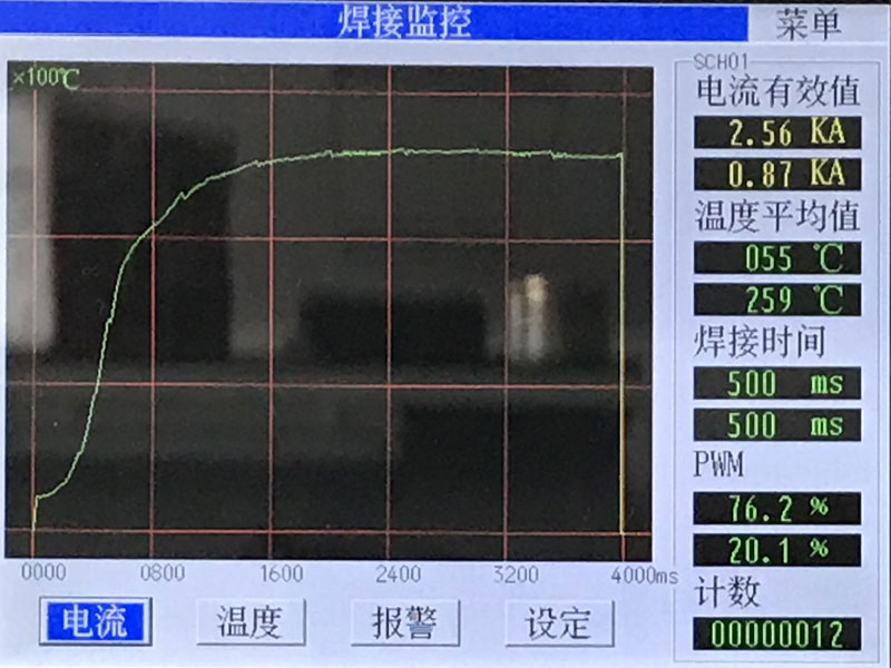 脉冲热压焊温度控制曲线图
